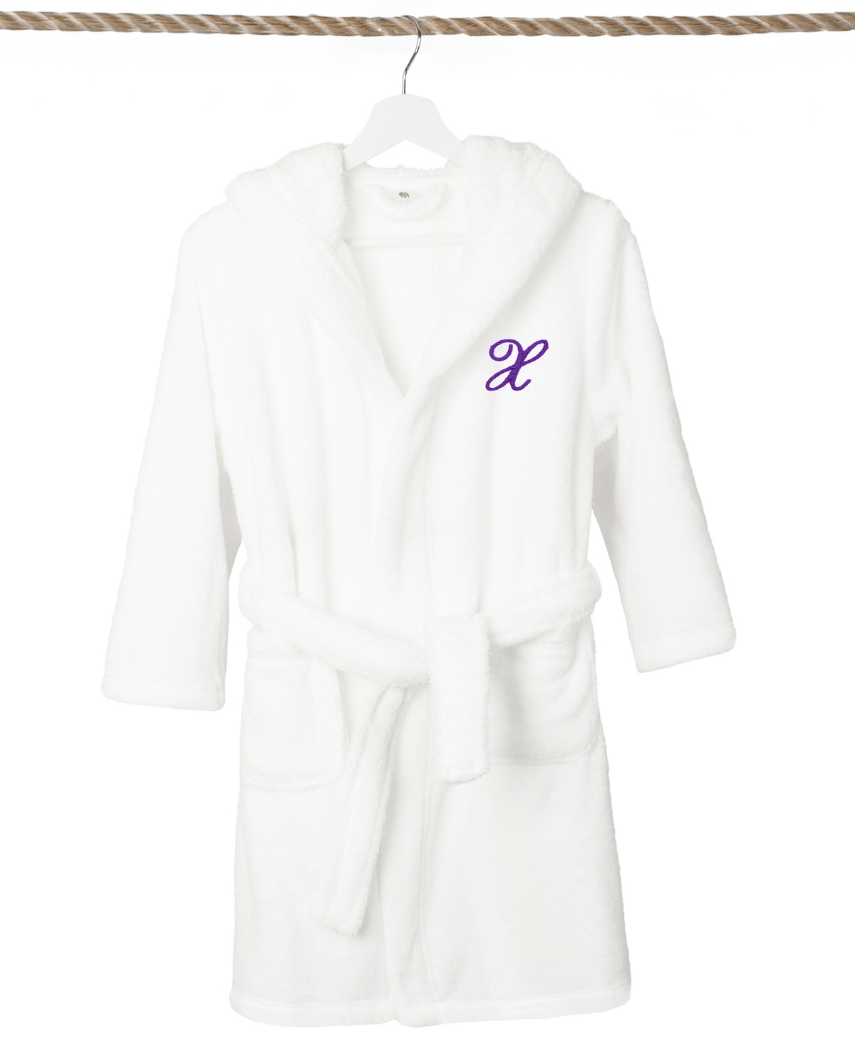 LINUM HOME PERSONALIZED KIDS SUPER PLUSH HOODED BATHROBE 