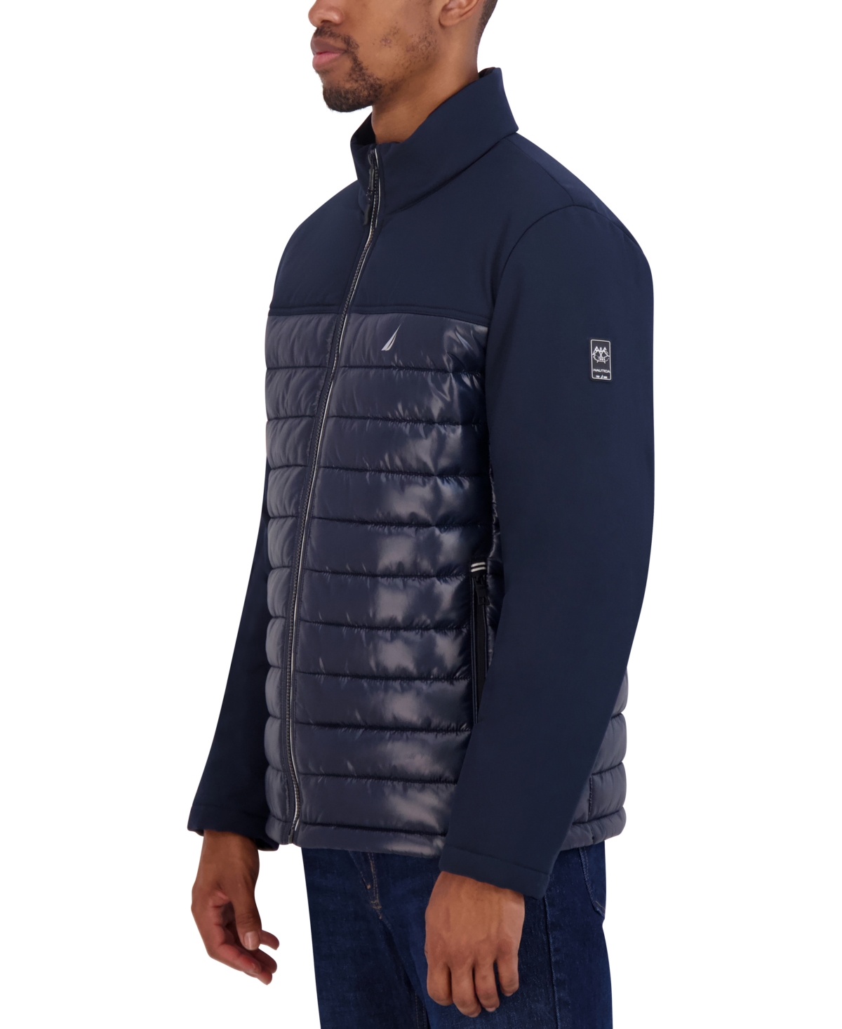 Nautica Men's Mixed Media Quilted Jacket