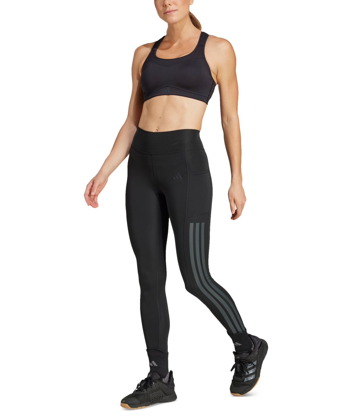 ADIDAS ORIGINALS WOMEN'S HIGH-SUPPORT IMPACT TRAINING SPORTS BRA 
