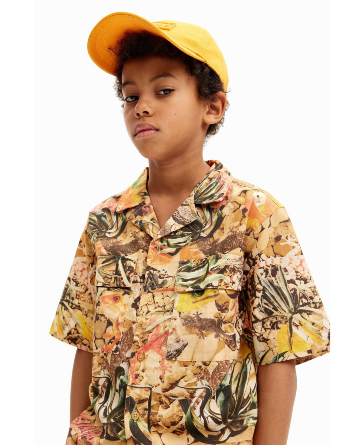 Desigual Boys Boys's Camouflage resort shirt