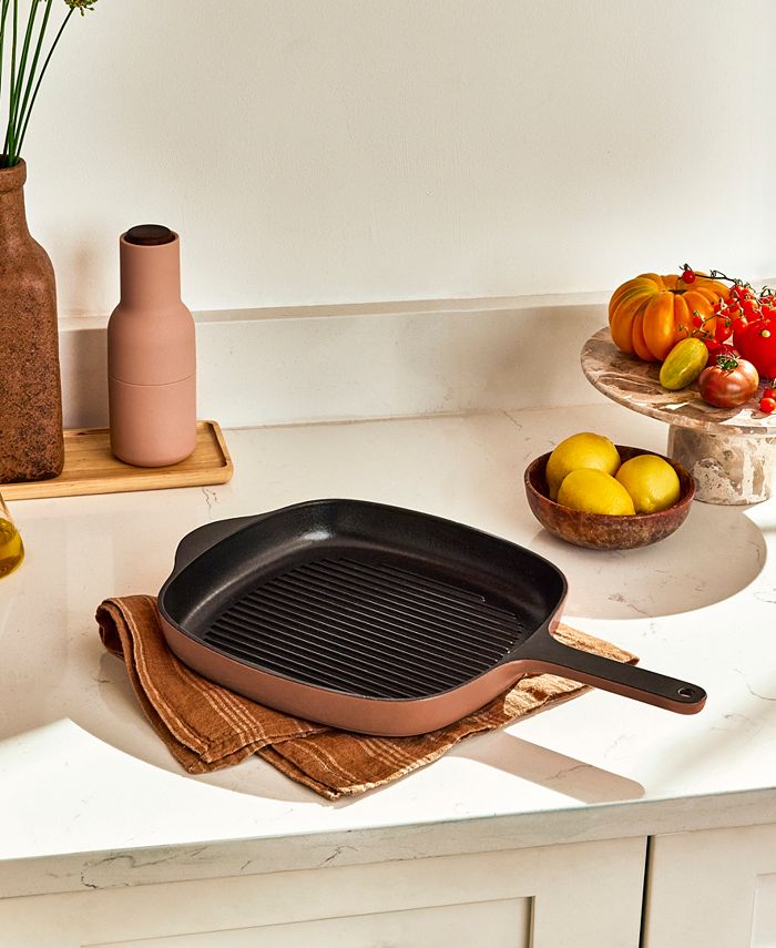 Caraway Enameled Cast Iron 10.5 Grill Pan - Gray - No Size