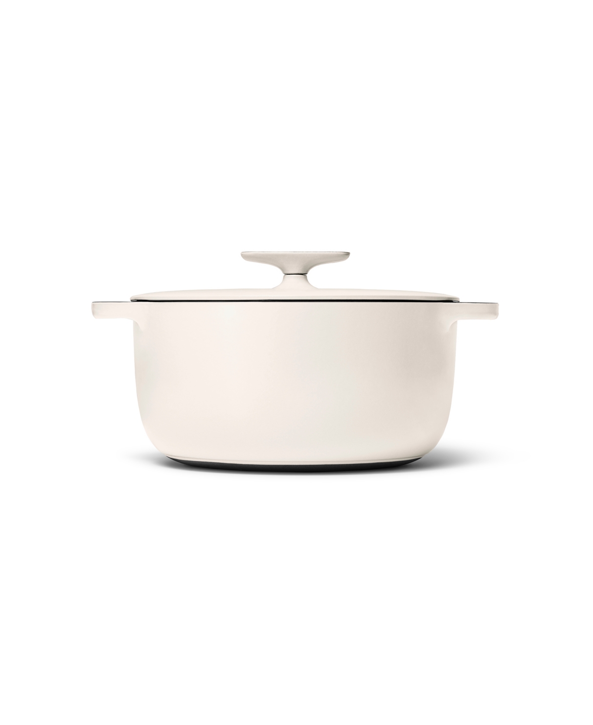 Caraway Cast Iron 6.5-quart Dutch Oven With Flat Lid In Cream