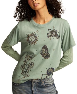 Lucky Brand - Women's Trust The Journey Boyfriend T-Shirt