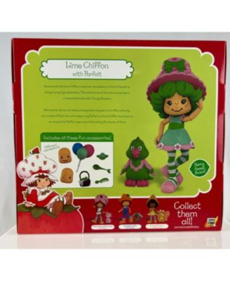 Boss Fight Studio Strawberry Shortcake Lime Chiffon & Parfait the Parrot, Collectible Action Figure – Highly Articulated Fruity Scented Figurine with Accessories, Interchangeable Parts, & Stand – 1:12