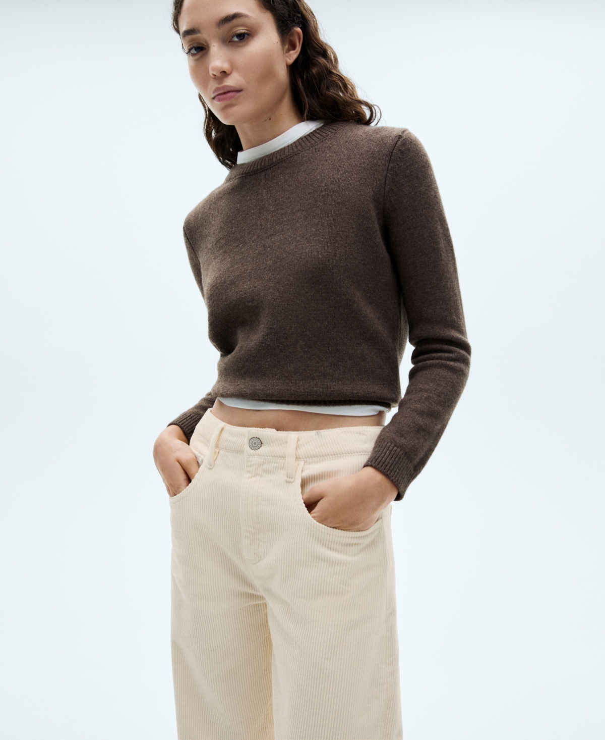 Mango Women's Bet High-Waisted Corduroy Balloon Pants