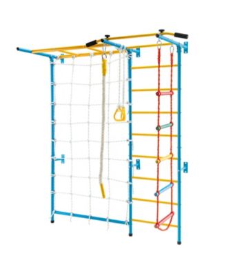 7 In 1 Kids Indoor Gym Playground Swedish Wall Ladder