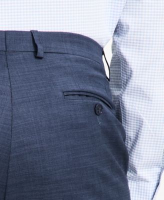 Men's Slim-Fit Wool-Blend Stretch Suit Pants