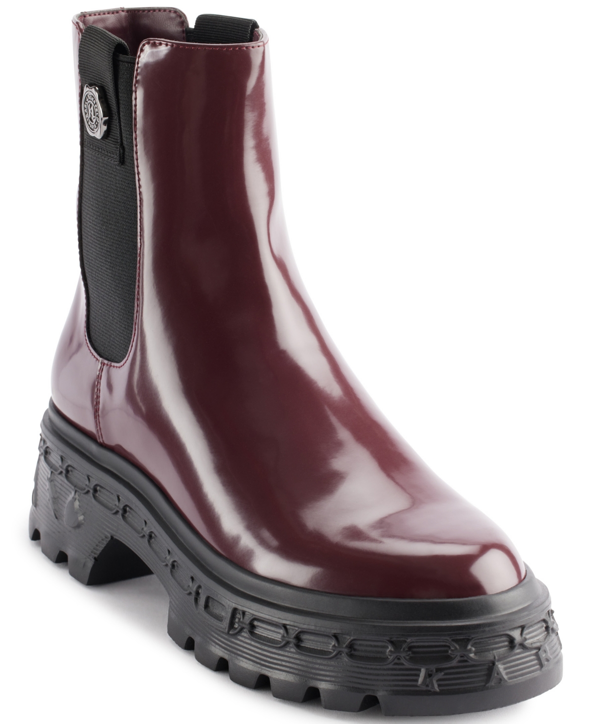 Karl Lagerfeld Paris Londyn Lug Sole Chelsea Boot In Wine