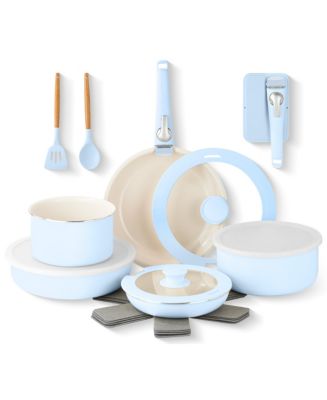 Gotham Steel 18 Piece Ceramic Nonstick Detachable Handle Cookware Set - Macy's 