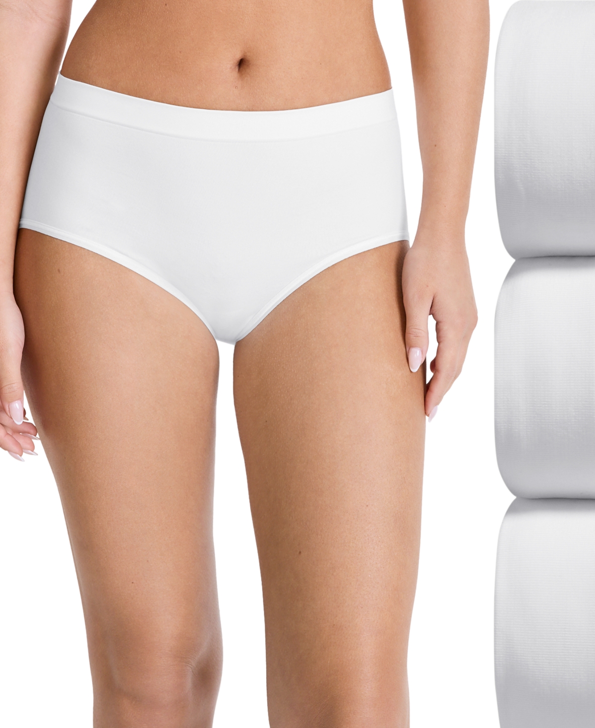 Jockey Women's 3-pk. Seamfree Brief Underwear 4431 In White