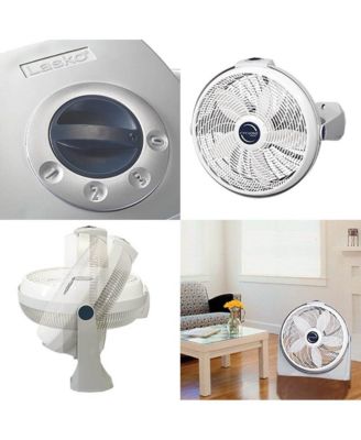 20 Inch Cyclone Portable Full-Tilt Floor or Wall Mount Pivoting Fan, White