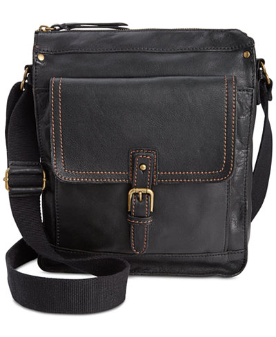 Nash Men's Tuscan Leather North South Crossbody
