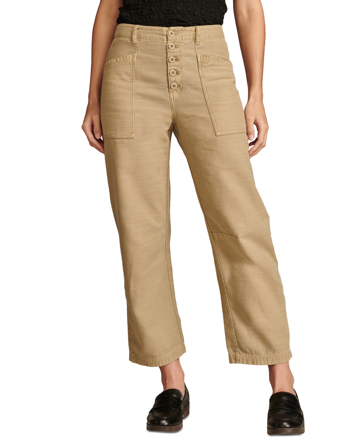 LUCKY BRAND WOMEN'S BUTTON-FLY UTILITY PANTS 