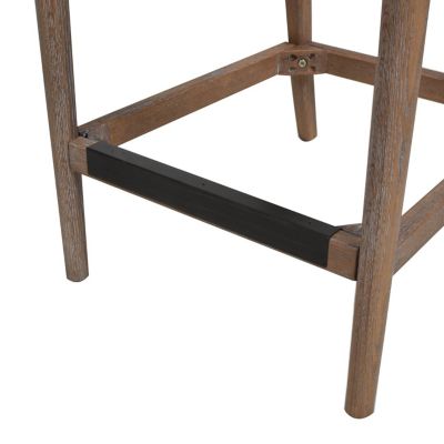Set of 2 Rattan Counter Height Stools