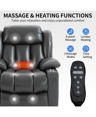 1 Pc 8-Point Massage, Lumbar Heat Power Lift Recliner Chair