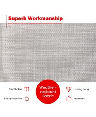 Adjustable Patio Chaise Folding Lounge Chair with Backrest