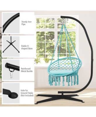 Solid Steel C Hammock Frame Stand