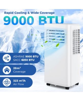 9000 BTU Portable Air Conditioner 3 in 1 AC Unit with Fan and Dehumidifier