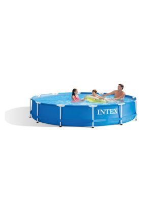12' x 30" Metal Frame Above Ground Swimming Pool with Filter and Cover