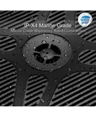 6.5'' Waterproof Bluetooth Marine Speakers with RF Streaming, 600W, Black