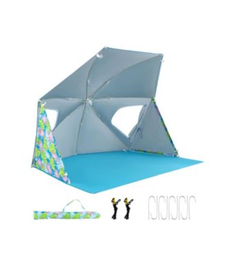 UPF50+ Sun Protection Beach Umbrella Tent with Portable Carrying Bag