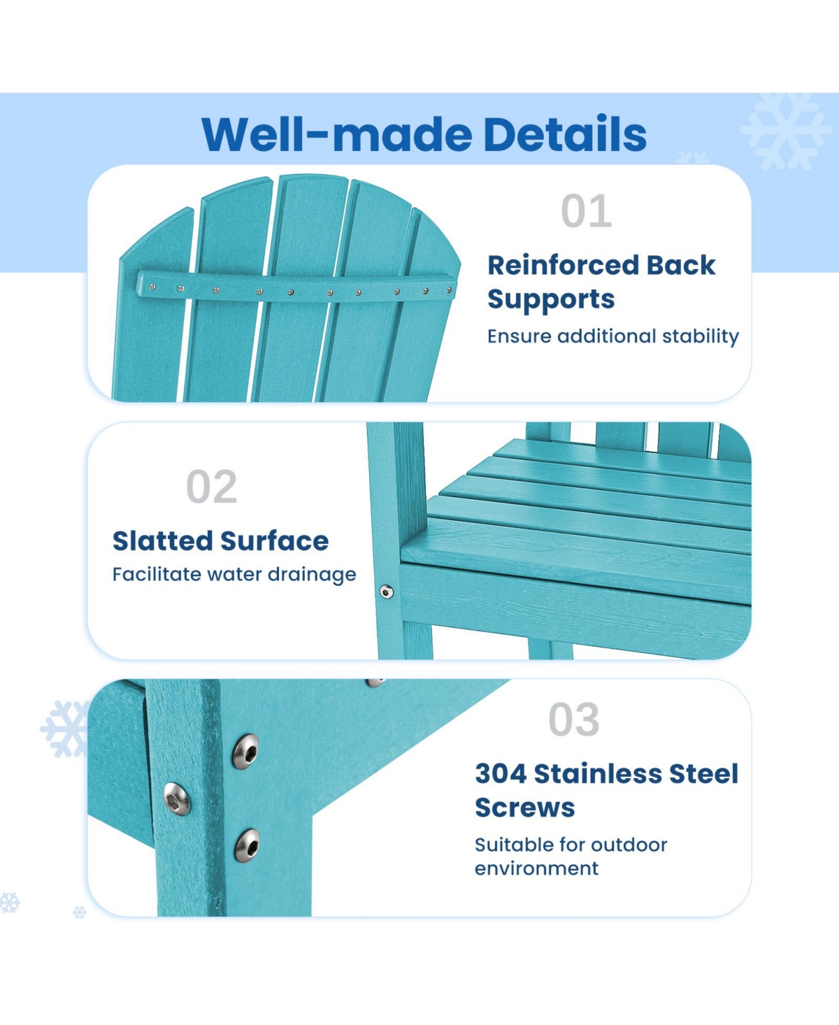 30-Inch Counter Height Outdoor Bar Stool with Armrests, Footrest, and Hdpe Frame