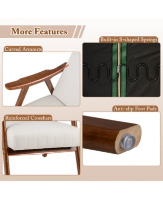 Modern Accent Chair Leisure Armchair with Felt Pads