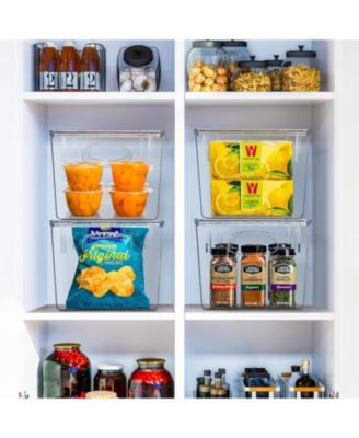 2 pack Large Plastic Clear Storage Bins with Lids