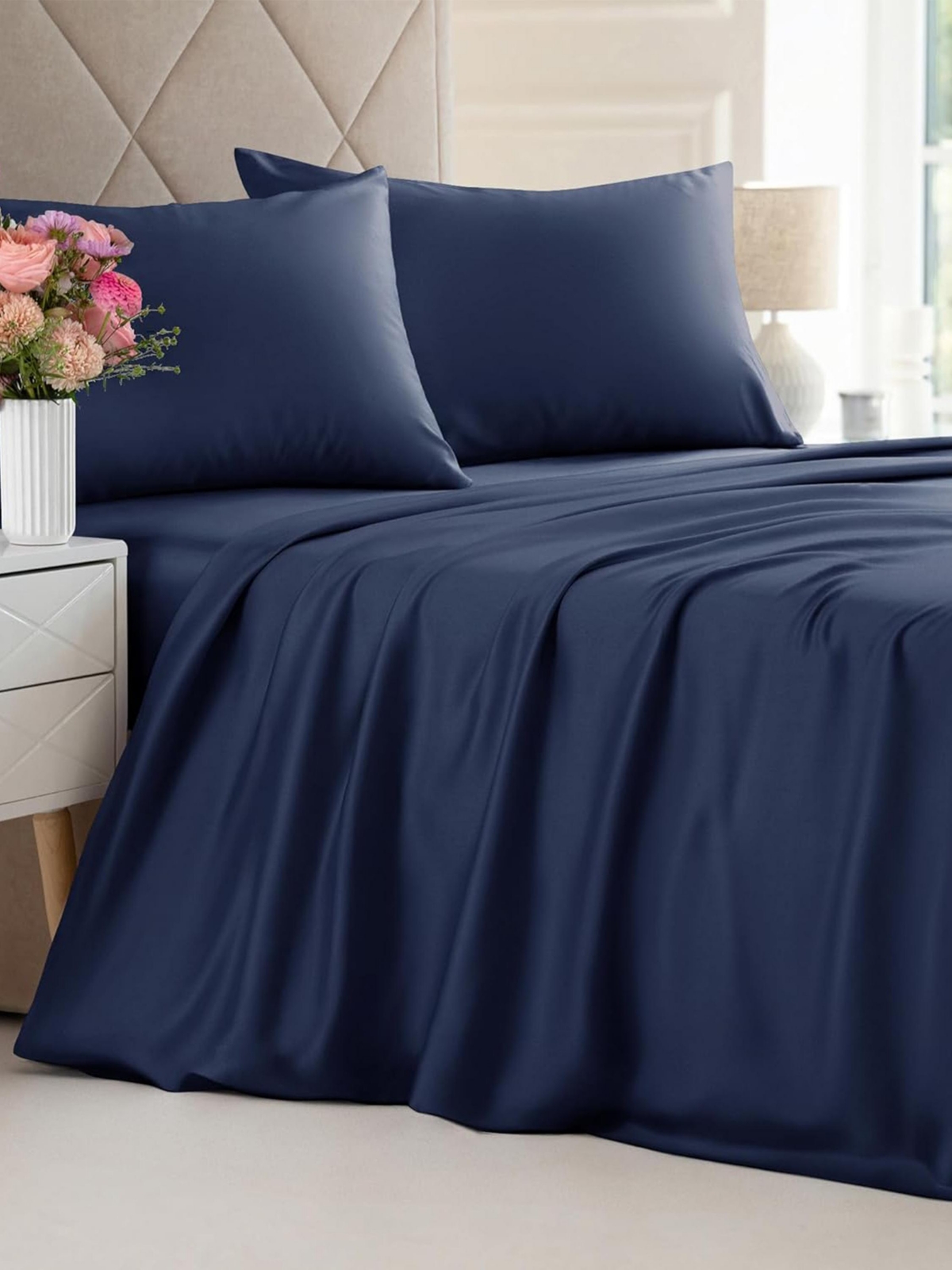 Cgk Unlimited Rayon from Bamboo 4 Piece Deep Pocket Cooling Sheet Set -