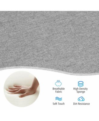 Upholstered Fabric Accent Chair with Adjustable Foot Pads