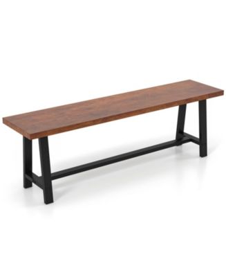 GOUUN 60 Inch Dining Bench 3 Person Entryway Shoe Bench with Metal ...