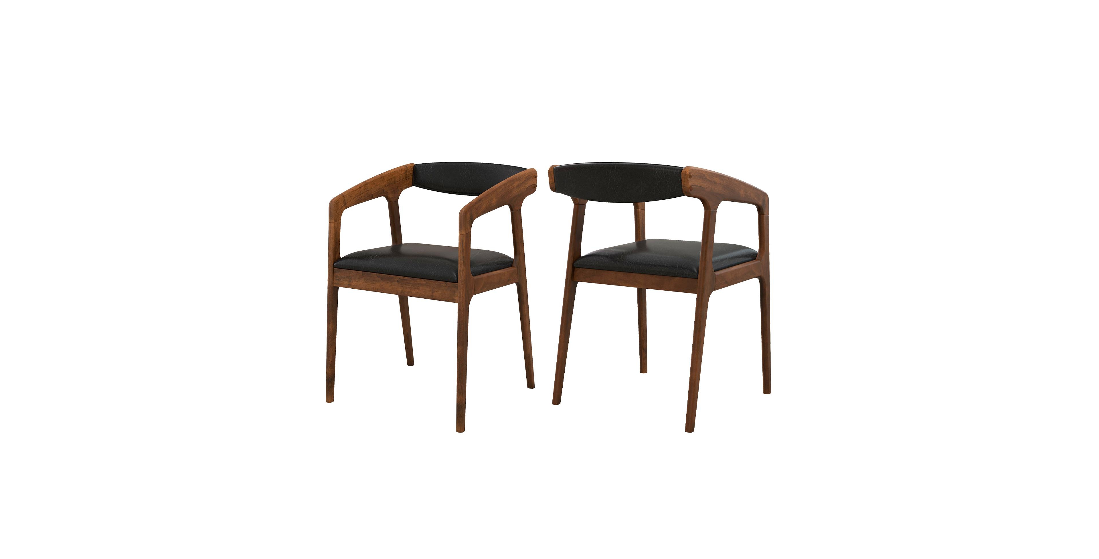 Gouun Upholstered Armchairs Set of 2 with Cozy Backrest and Padded Seat Cushion