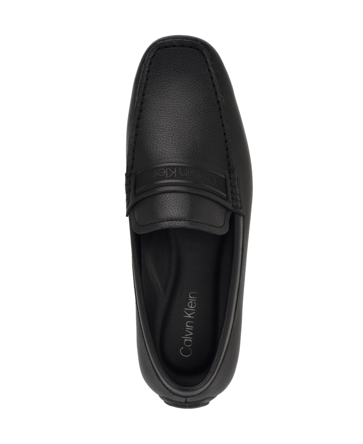 Calvin Klein Men's Oliver Logo Gross Grain Loafers In Black