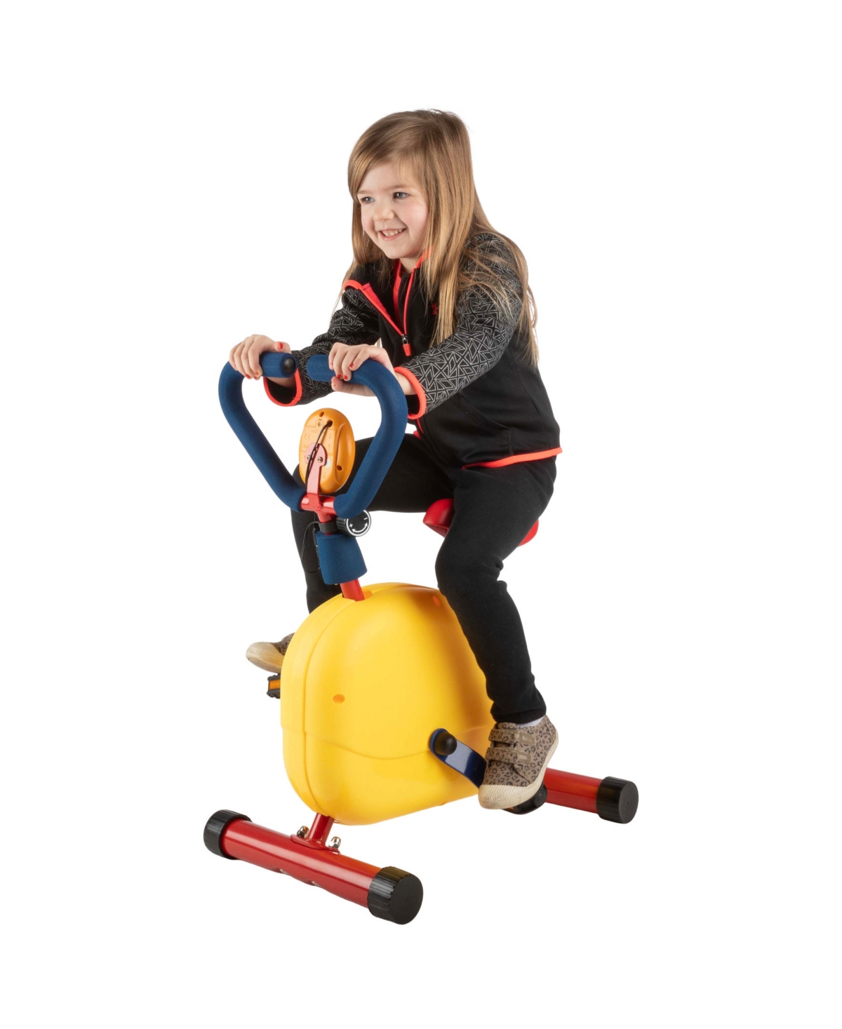 Trademark Global Hey Play Kids Exercise Bike Indoor Riding Toy In Multicolor