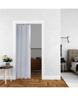 OAKMT4880HEC Oakmont Wooden Style Vinyl Accordion Door, White