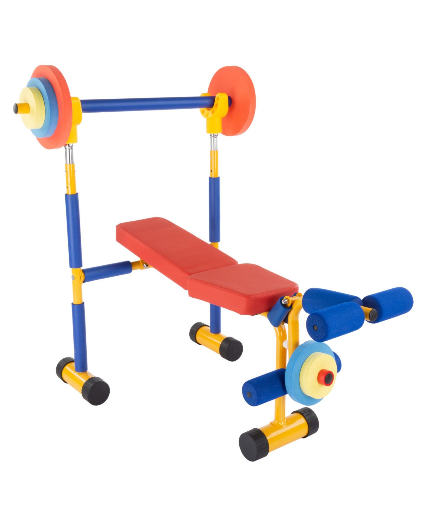 Детские игрушки Trademark Global Hey Play Adjustable 3-Piece Weight Bench Set, Ages 3+ — фото 1