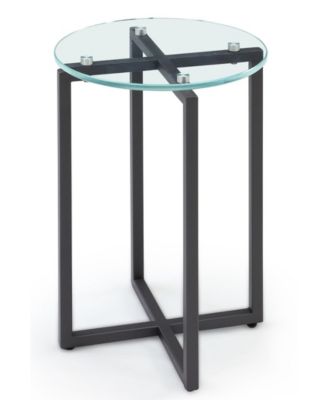 Emila 14" Round Glass Mix and Match Martini Table