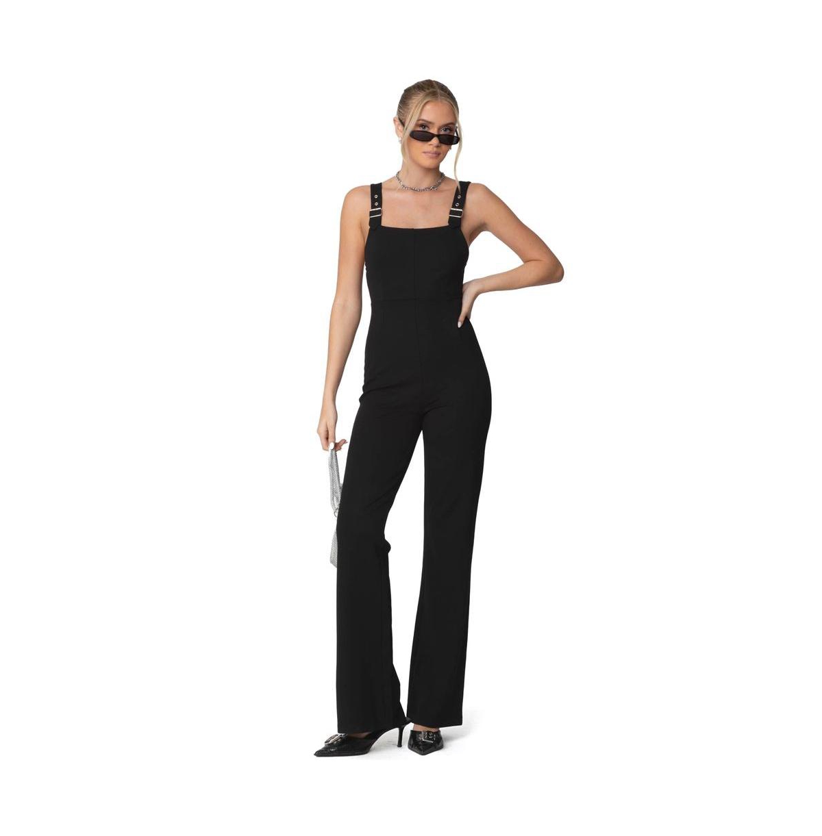 Edikted Women's Bianka Buckle Strap Jumpsuit