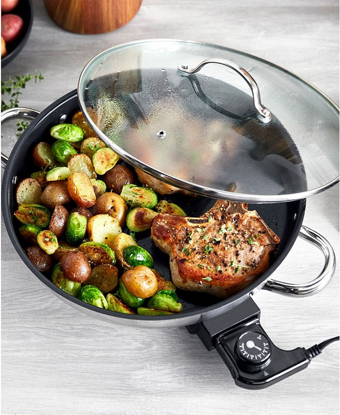 GreenPan Bistro 12 Nonstick Electric Skillet - Silver - No Size