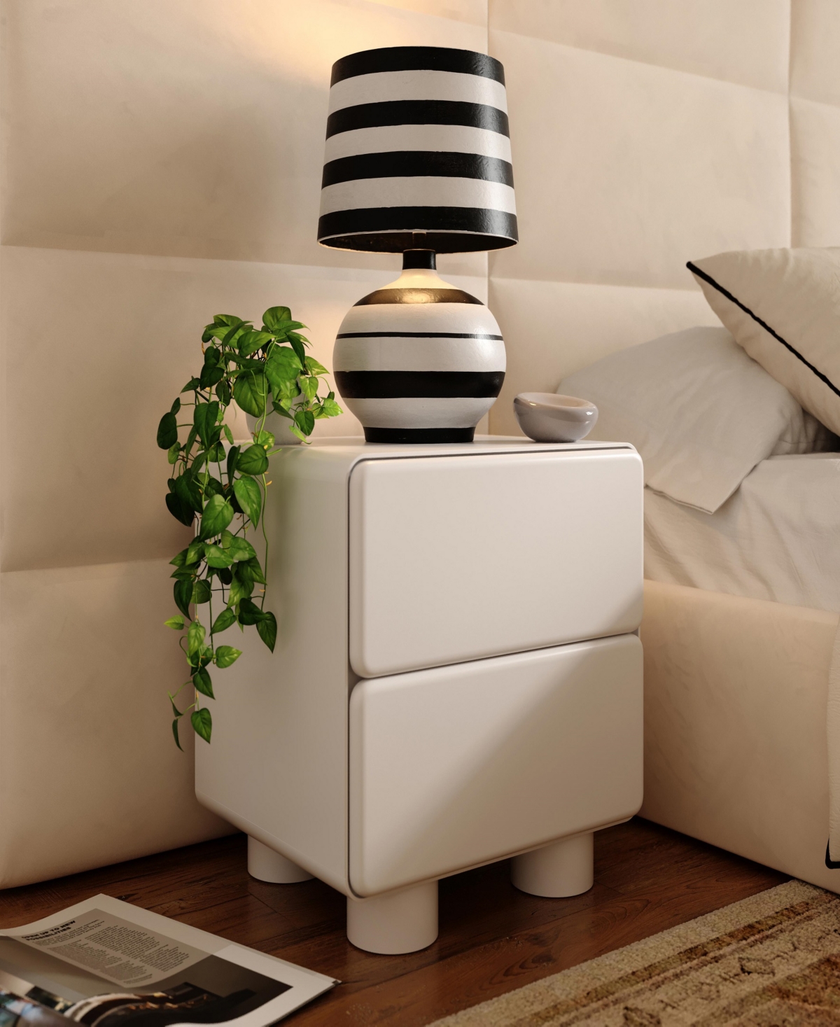 Tov Furniture 18" Wood Nightstand