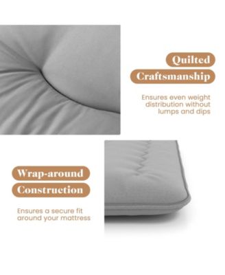 Futon Mattress with Washable Cover and Carry Bag-Twin Size