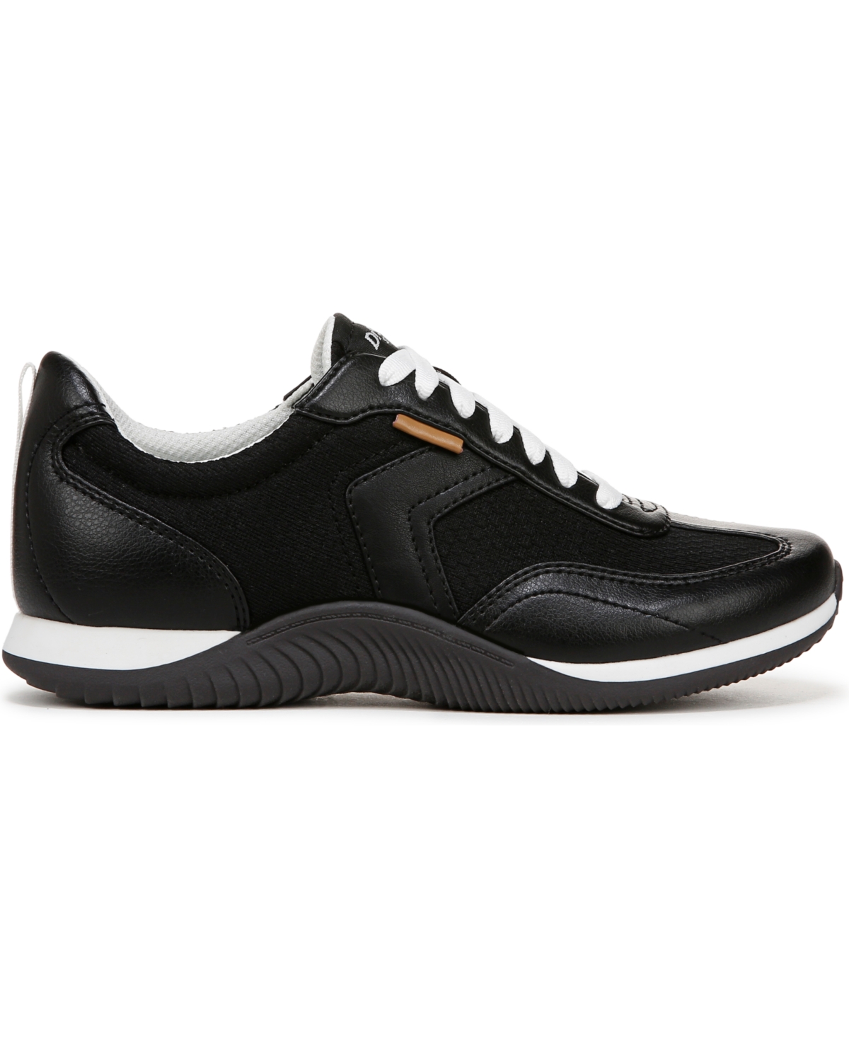 Shop Dr. Scholl's Women's Good Ol Days Lace Up Sneakers In Black Fabric