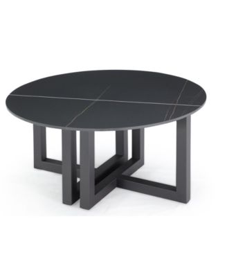 Emila 38" Round Sintered Stone Mix and Match Coffee Table