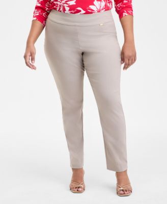 Plus Size Bengaline Skinny Pants, Created for Macy's