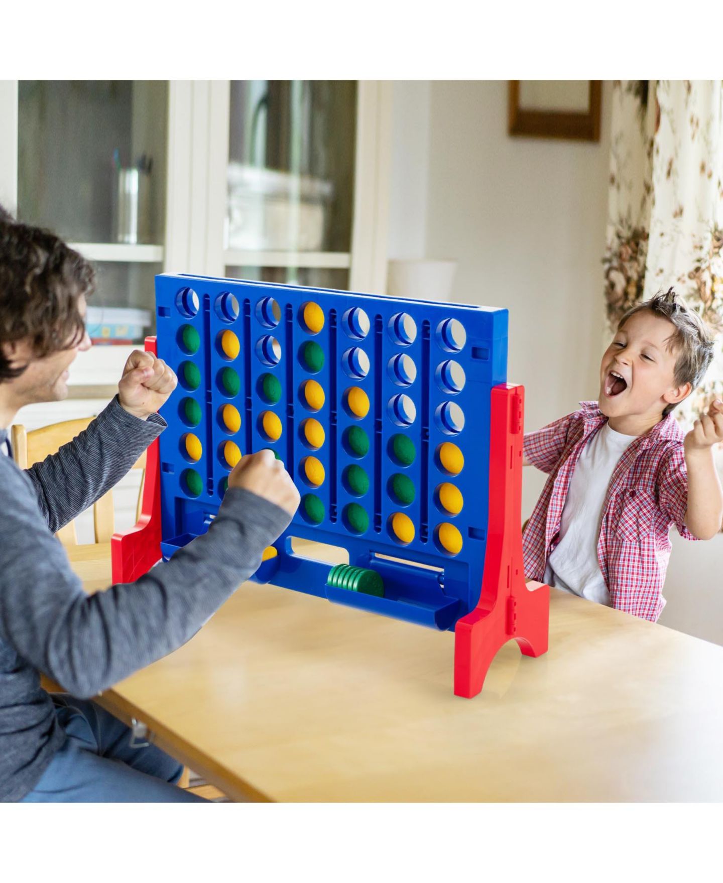 Детские игрушки GOUUN Giant 4-to-Score Jumbo Connect Game Set for Outdoor Family Fun — фото 2