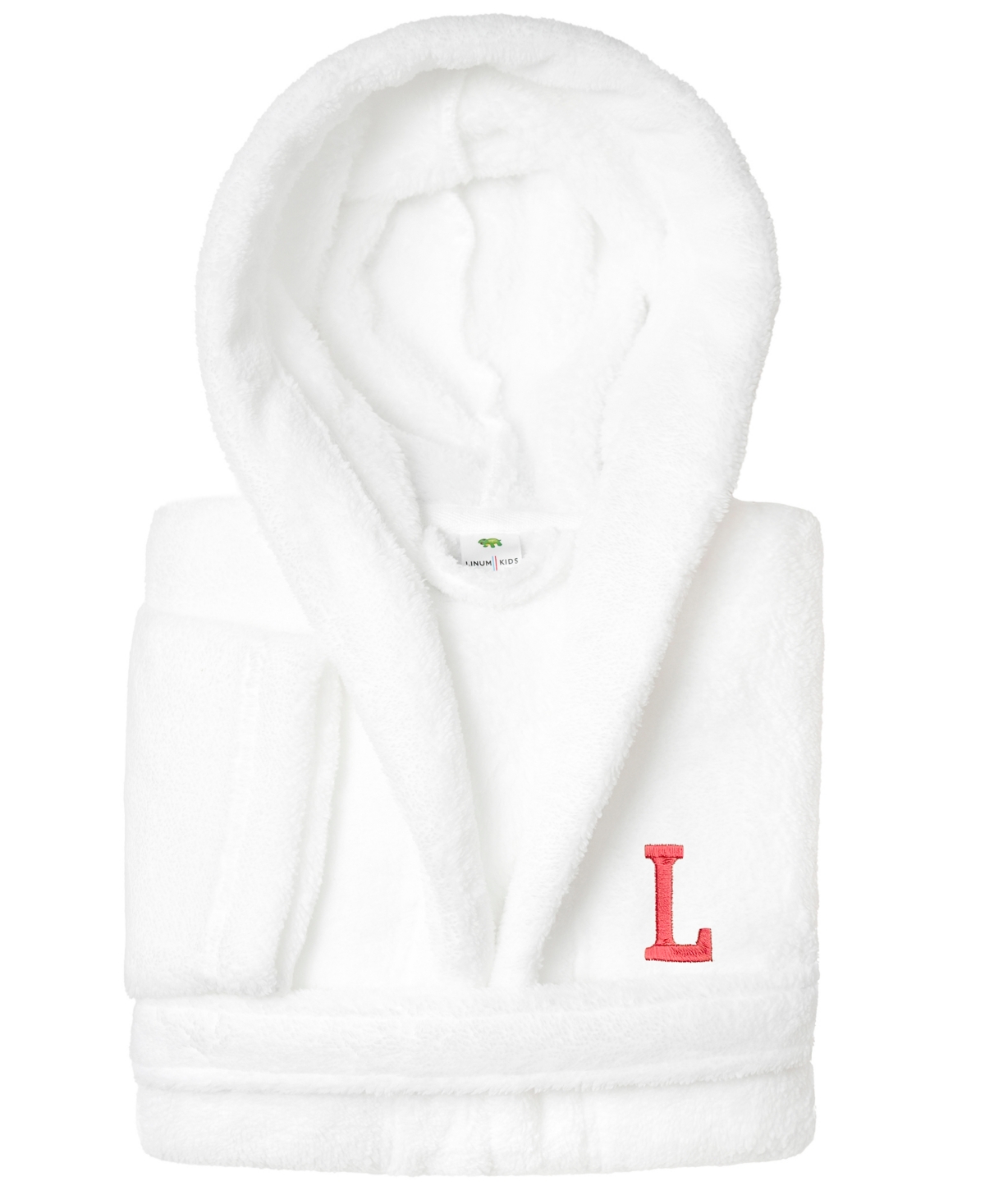 LINUM HOME PERSONALIZED KIDS SUPER PLUSH HOODED BATHROBE 