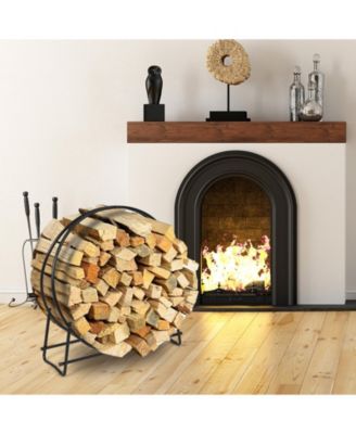 40-inch Tubular Steel Firewood Storage Rack