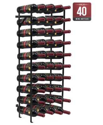 40-Bottle Freestanding Wine Rack Stand - Perfect Storage for Kitchen, Dining Room, Bar, or Wine Cellar