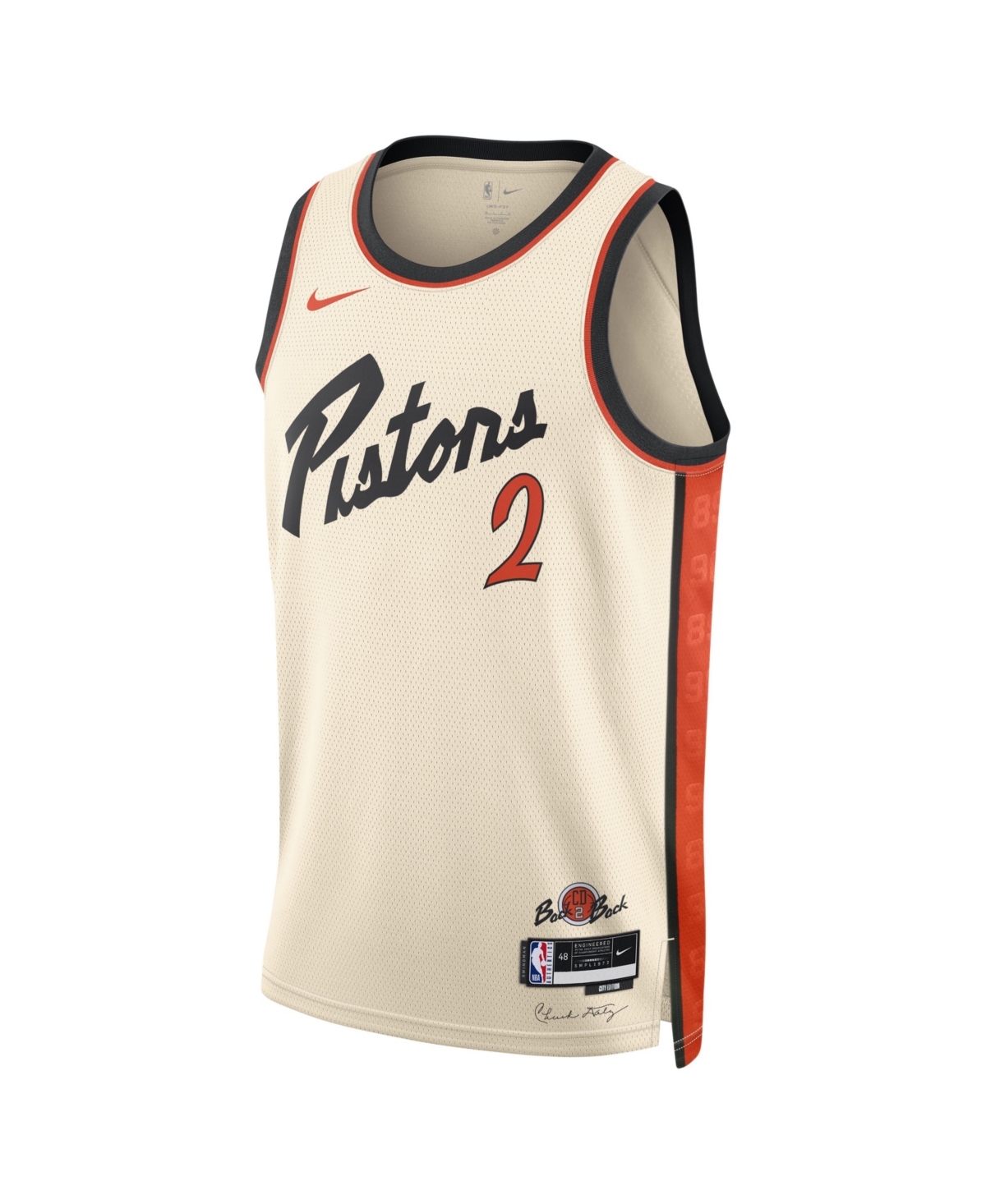 Nike Men's and Women'sCade Cunningham Detroit Pistons 2024/25 City Edition Finished Swingman Jersey - White