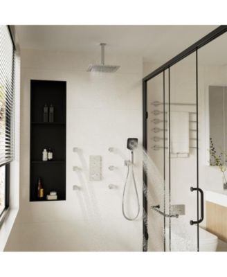 3 Functions 12 Inch Ceiling Mounted Thermostatic Shower System